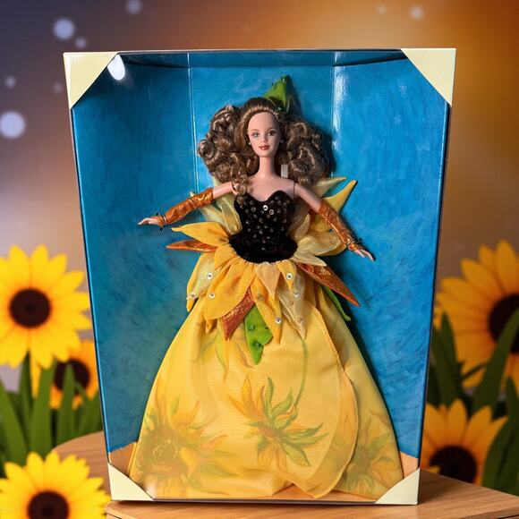 Sunflower Barbie Vincent Van Gogh Series 1998 Limited Edition NRFB #19366 Mattel - Picture 1 of 6